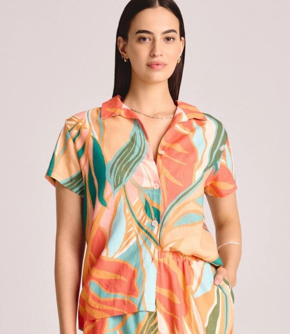 Vitamin A | Linen Blend Summer Preppy Vacation Maximalist Tropical Botanical Set